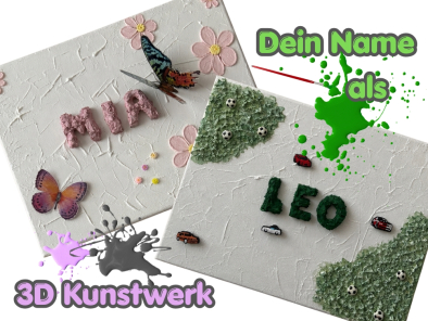 Dein Name als 3D Kunstwerk